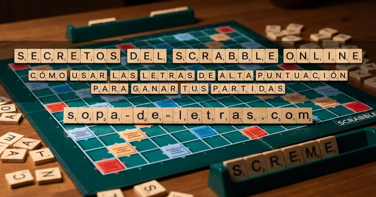 Secretos del Scrabble online: Cómo usar las letras de alta puntuación para ganar tus partidas