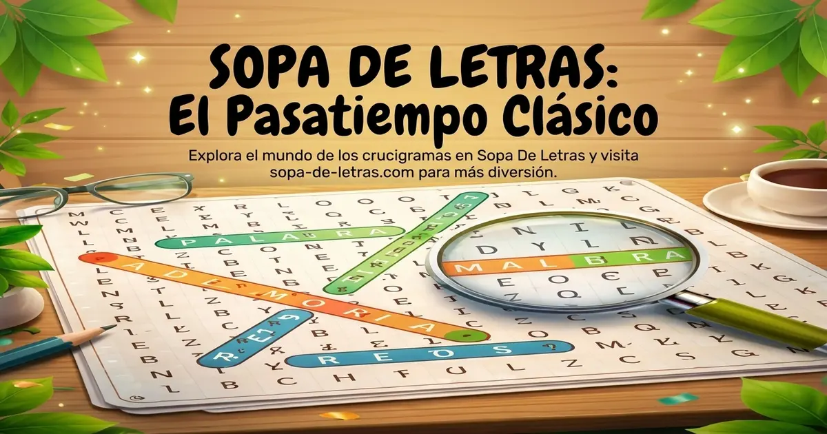 Sopa de Letras Divertida para Niños