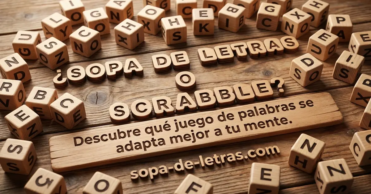 ¿Sopa de letras o Scrabble? Descubre qué juego de palabras se adapta mejor a tu mente